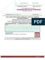 Pharmaceutical Sciences: Inflammatory Bowel Disease: Clinical Aspects and Treatments