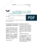 La Argumentacion en El Editorial Periodistico