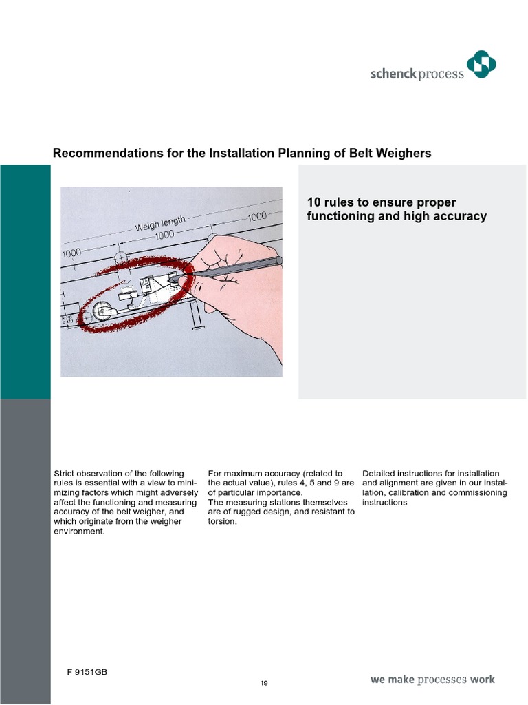 Belt Weigher Installation Guidelines | PDF | Equipment | Manufactured Goods