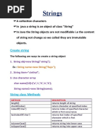 Strings: Create String