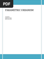 Parametric Urbanism: Jeyashree.V M.Arch 1St Year BATCH: 2019-2021