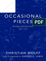 Christian Wolff, George E. Lewis - Occasional Pieces - Writings and Interviews, 1952-2013-Oxford University Press (2017) PDF