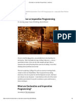 1.02 - 3reading - Declarative Vs Imperative Programming - Codeburst