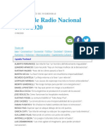 Diario de Radio Nacional 17-08-2020