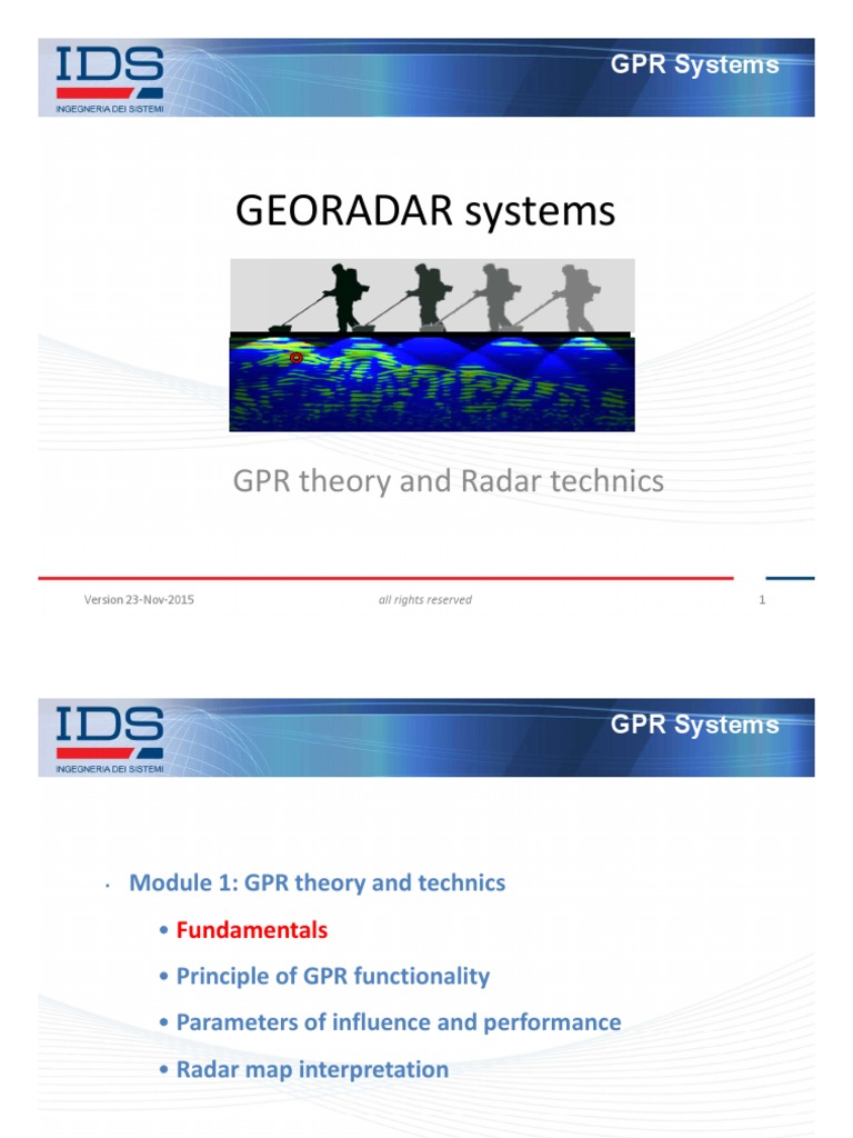Ground Penetrating Radar Overview | PDF | Antenna (Radio ...
