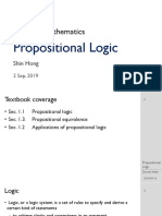 Discrete Mathematics: Propositional Logic