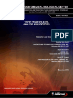 Vapor Pressure Data Analysis and Statistics: ECBC-TR-1422