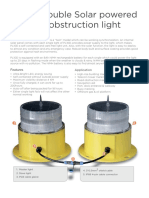 PL10D Double Solar Powered Aviation Obstruction Light: Features