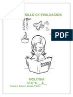 Cuadernillo de Evaluacion Biologia