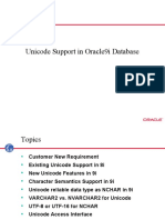 Unicode Support in Oracle9i Database