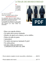 Ficha Tecnica Trajes de Bioseguridad PDF