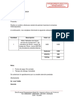 Cotización Motor Aquaservicio