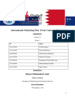 International Marketing Plan of Fresh Cement in Bahrain