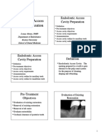 Endodontic Access Cavity Preparation