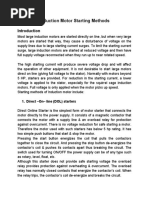 Induction Motor Starting Methods