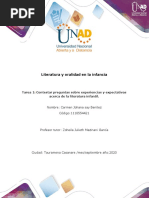 Literatura infantil experiencias