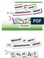 1° Material para Alfabetizacion Tiras Recortables PDF