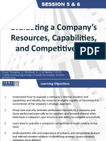 Evaluating A Company's Resources, Capabilities, and Competitiveness