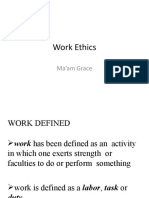 Work Ethics: Ma'am Grace