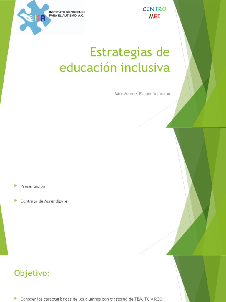 Estrategias para la Inclusión Educativa | PDF | Inclusión (Educación ...