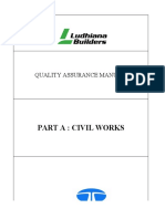 Part A: Civil Works: Quality Assurance Manual