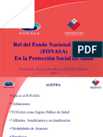 Rol Del Fondo Nacional de Salud (Fonasa) en La Protección Social en Salud