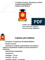 Academia Militară A Forțelor Armate Alexandru Cel Bun" Facultatea Științe Militare Catedra Artă Militară