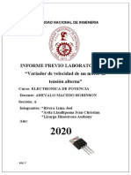 Informe Previo Laboratoria N°4 "Variador de Velocidad de Un Motor de Tensión Alterna"