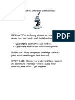 Quantitative Observations Use Numbers. Qualitative Observations Use Describing Words