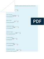 Complete The Following Affirmative Sentences With The Correct Form of The Verb in Present Simple