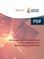 Libro Estrategias para La Permanencia en La Educación Superior Experiencias Significativas PDF