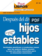 Después Del Divorcio Hijos Estables - Annie Rehbien