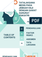 Tatalaksana Medis Pada Jemaah Haji Dengan Gawat Darurat Psikiatri