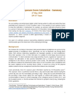 DP3T - Exposure Score Calculation