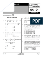 QA-04 Ratio 1 With Solutions