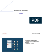 Create Sub Inventory