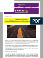 Boletín Infraestructura Concesiones Viales 5G