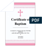 Baptism Certificate Template 17