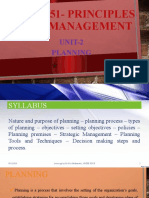 principles of management- unit 2