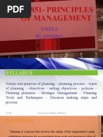 Principles of Management - Unit 2