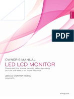 Led LCD Monitor: Owner'S Manual