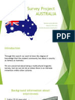 Survey Project AUSTRALIA