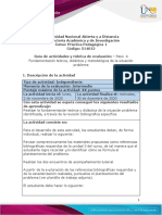 Guia de actividades y Rúbrica de evaluación - Paso 4 - Fundamentación teórica, didáctica y metodológica de la situación problema