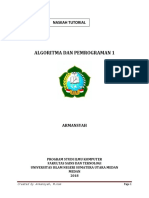Naskah Tutorial Algoritma Dan Pemrograma PDF