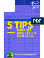 5 Tips para Ser Más Rápido Con Excel Ebook Free
