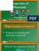 Properties of Materials: SD Bosowa Bina Insani Grade 1