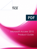 Microsoft Access 2010 Product Guide - Final