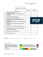 Modified Proctor Checklist: Project