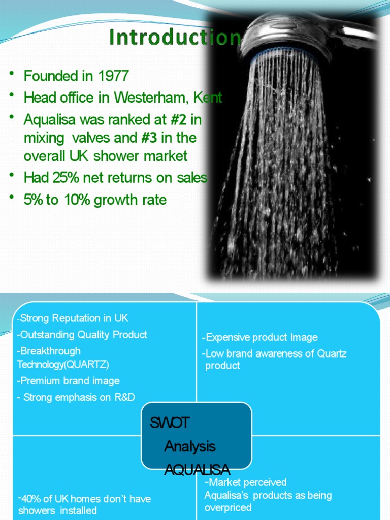 Aqualisa Case Study HBR PDF Shower Water Heating