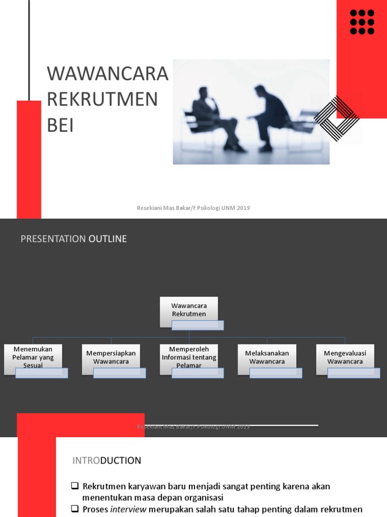 Wawancara rekrutmen profesional